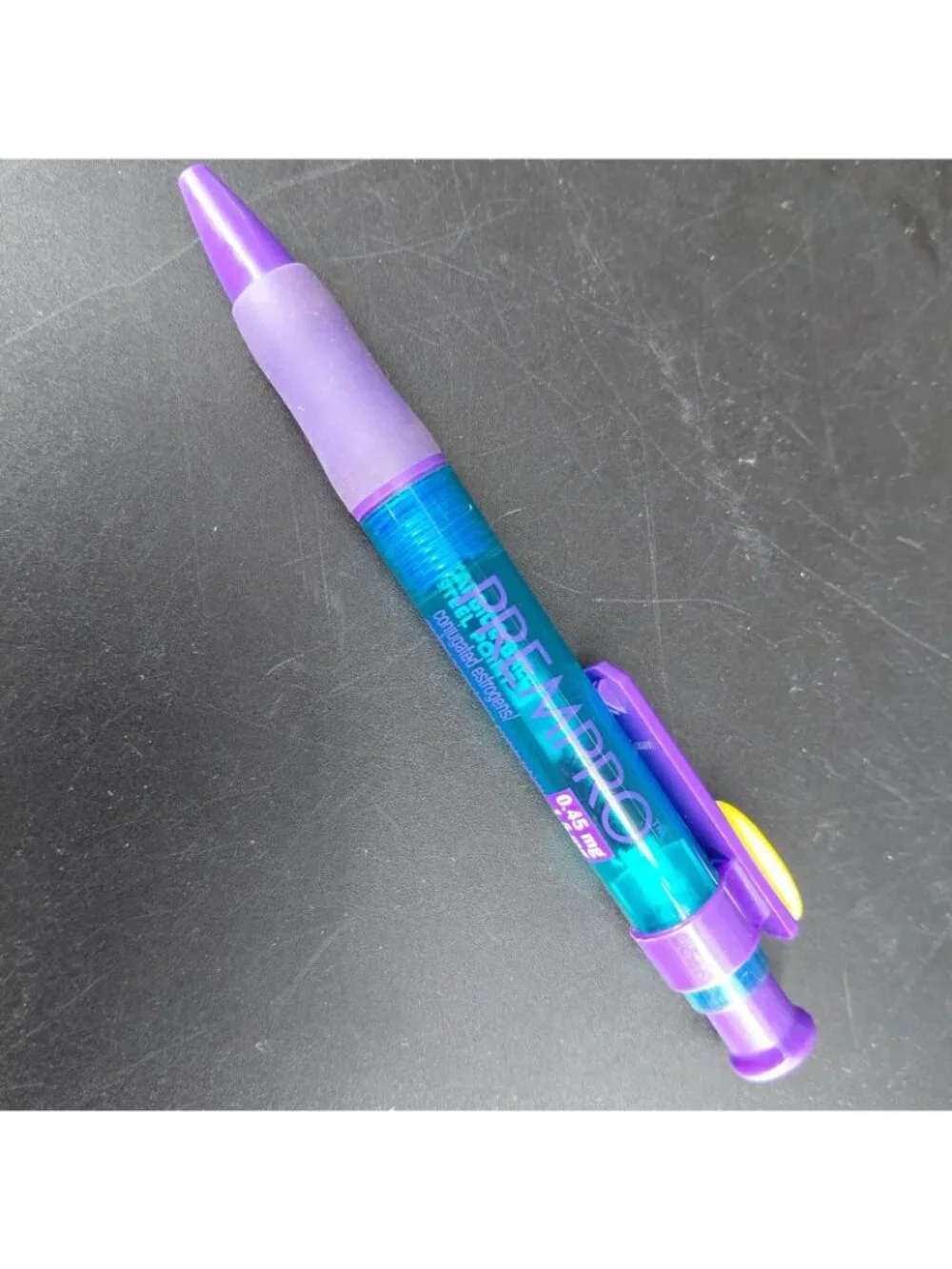 Prempro Ballpoint Pen Blue Ink Pharma Promo Purple Turquoise 0.45 1.5 Mg